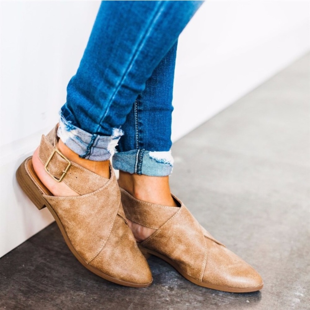 🌸 1 LEFT - SIZE 6.5 🌸 Bryce Wrap Flats - Picture 2 of 7
